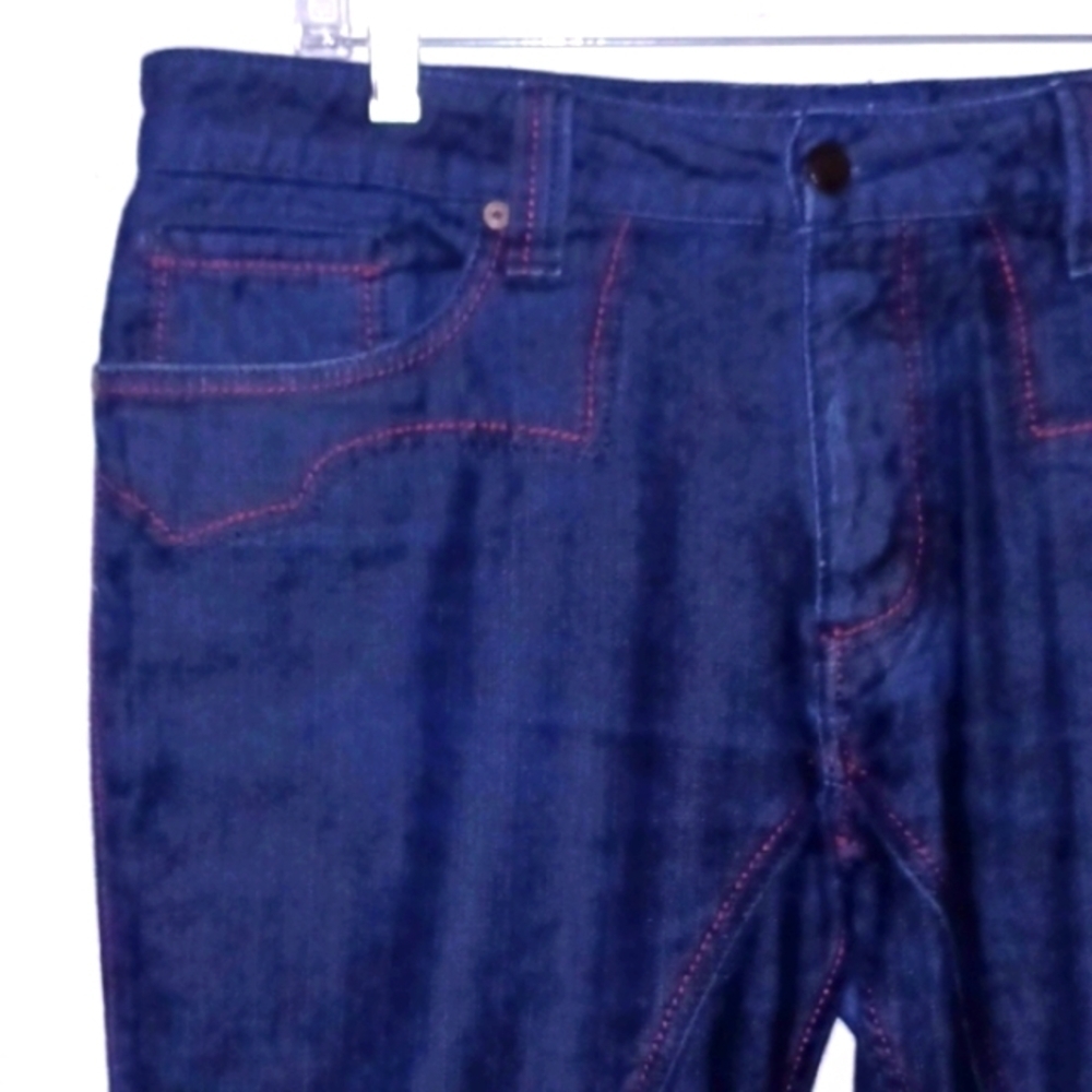 Antik DENIM Men's Blue Button-fly, Flare Leg Jeans, 36W / 33L - Picture 9 of 11